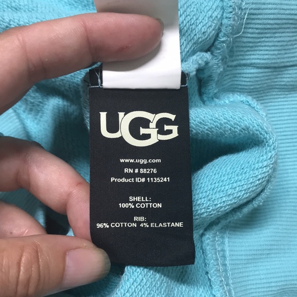 Ugg Crop Hoodie Turquoise Blue - Picture 6 of 8
